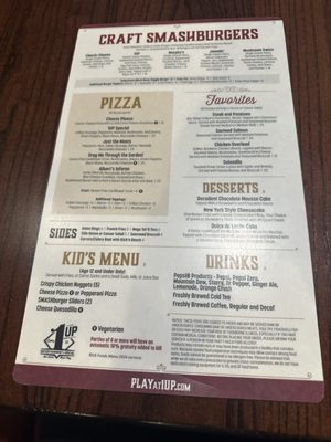 Menu photo 4 1UP Entertainment + Social Carrollwood, FL