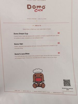Menu photo 4 Domo Kun Cafe Buena Park, CA Menu photo 4 Domo Kun Cafe Buena Park, CA