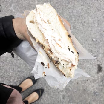 Proper Bagel - Everything bagel with roasted veggie cream cheese. - Bagels Near Me - Nashville, Tennessee