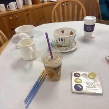 Color Me Mine - My coffee made an appearance too - Paint-Your-Own Pottery Near Me - Glendale, California Color Me Mine - My coffee made an appearance too - Paint-Your-Own Pottery Near Me - Glendale, California