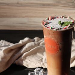 Candy Cane Fog with Chocolate Cream Foam