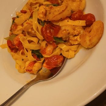 Brio Italian Grille - Fettuccine with Lobster and Shrimp - Italian Near Me - Pembroke Pines, Florida