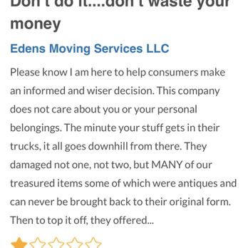 Eden's Moving Services - Reviews - Movers Near Me - Denver, Colorado