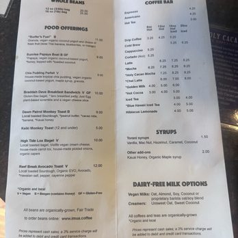 Imua Coffee Roasters - Coffee/Drink Menu - Coffee & Tea Near Me - Kapaa, Hawaii Imua Coffee Roasters - Coffee/Drink Menu - Coffee & Tea Near Me - Kapaa, Hawaii