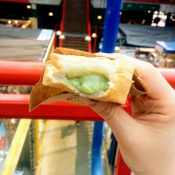 Peanuts - Matcha white chocolate wheel cake - Bubble Tea Near Me - Richmond, British Columbia