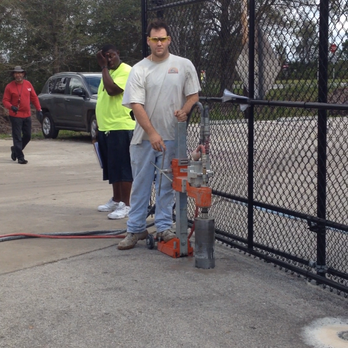 1888CleanUp - Core drilling for bollard installation in Orlando - Tree Services Near Me