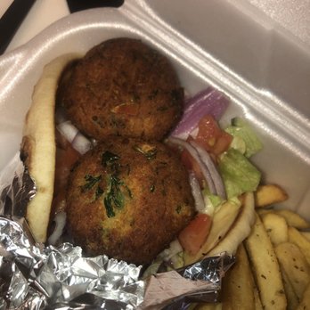 The Fat Lamb - Falafel pita with added onions - Mediterranean Near Me - Altamonte Springs, Florida The Fat Lamb - Falafel pita with added onions - Mediterranean Near Me - Altamonte Springs, Florida