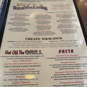 Zax Restaurant - Menu 1/09/2021 - Pizza Near Me - Moab, Utah Zax Restaurant - Menu 1/09/2021 - Pizza Near Me - Moab, Utah