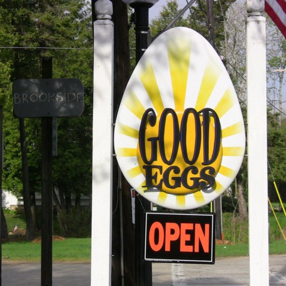 Good Eggs - Road side signage - Breakfast & Brunch Near Me - Ephraim, Wisconsin Good Eggs - Road side signage - Breakfast & Brunch Near Me - Ephraim, Wisconsin