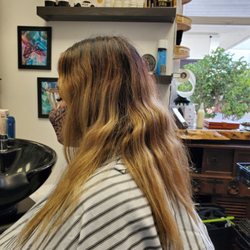 Cuts by Sam - Before keratin complex smoothing treatment