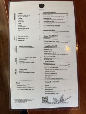 Menu photo 8 Republik Coffee Pasadena, CA