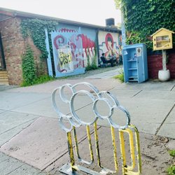 When you see the beer bike rack, you're in the right place.
