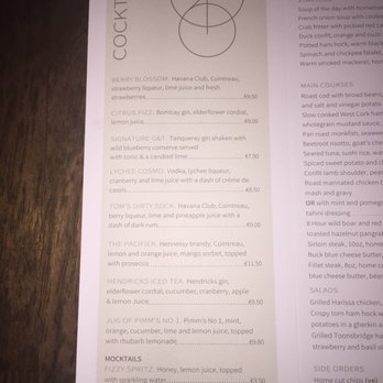 Market Lane - Drink menu - Irish Near Me - Cork, Colorado