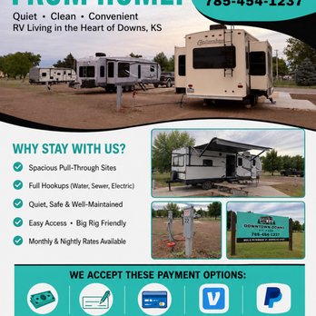 Downtown Downs Rv Park - RV Parks Near Me - Downs, Kansas Downtown Downs Rv Park - RV Parks Near Me - Downs, Kansas