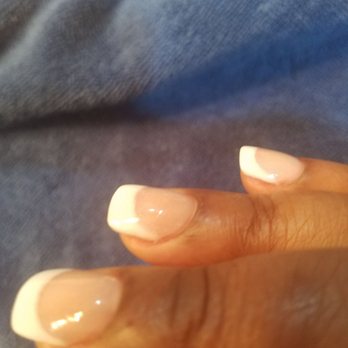 Buckhead Nails & Spa Pedicure - Notice the white extending well beyond the tip. - Nail Salons Near Me - Atlanta, Georgia