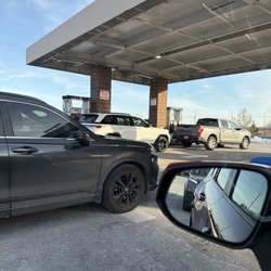 Costco Warehouse - The fueling station waiting my turn....