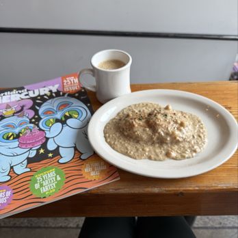 Pine State Biscuits - Biscuit with House Made Sausage Gravy - Breakfast & Brunch Near Me - Portland, Oregon