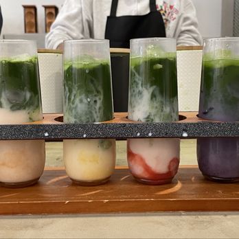 Vivot Craft Cafe - Fruit Matcha Flight - Bubble Tea Near Me - Fullerton, California Vivot Craft Cafe - Fruit Matcha Flight - Bubble Tea Near Me - Fullerton, California