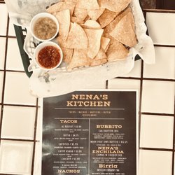 Menu & Chips and Salsa