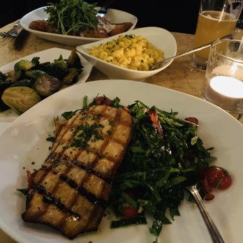 Mua - Grilled salmon with basil salad - Bars Near Me - Oakland, California Mua - Grilled salmon with basil salad - Bars Near Me - Oakland, California