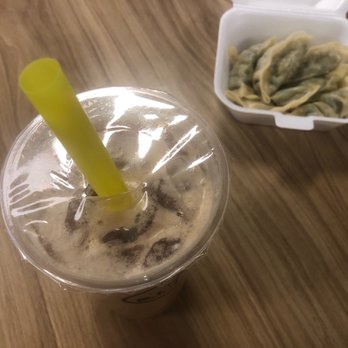B.I. Tea & Dim Sum - Almond Milk Tea And Veggie Dumplings - Bubble Tea Near Me - Chicago, Illinois