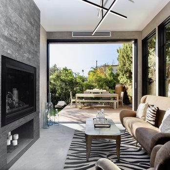 Hoff-Genoist - a living room with a fireplace - Architects Near Me - Los Angeles, California Hoff-Genoist - a living room with a fireplace - Architects Near Me - Los Angeles, California
