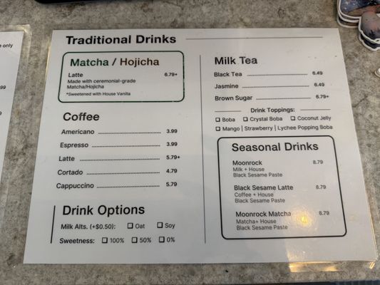Menu photo 8 Yoka Tea Seattle, WA