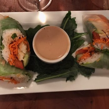 Ravens' Restaurant - Fresh Spring Rolls ($14) - Vegan Near Me - Mendocino, California