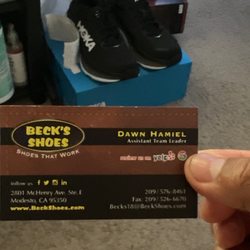 Beck's Shoes - The person that helped and acknowledged me soon as I walked in :)