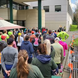 The Evergreen State College - Constantino Recreation Center for Geoduck Gallop (returning after hiatus since 2020.) Runners line up 2/11/2024!