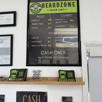 Beardzone Barbershop - Prices - Barbers Near Me - Torrance, California