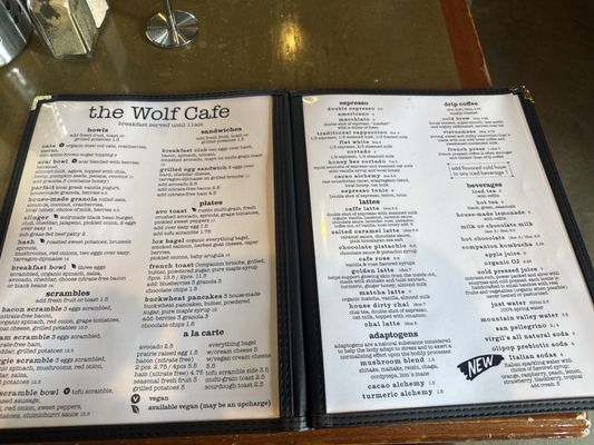 Menu photo 2 The Wolf Cafe Ballwin, MO