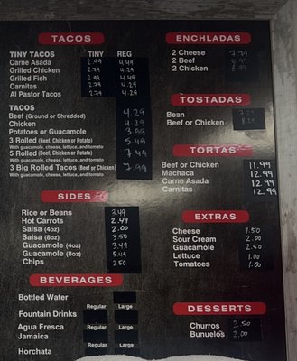 Menu photo 1 Rita's Mexican Food El Cajon, CA