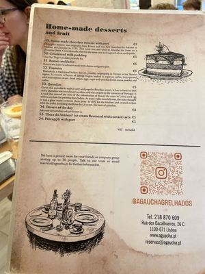 Menu photo 1 Gaúcha Lisbon, 11