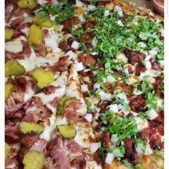Combo's Pizza - Half pastrami, half al pastor - Pizza Near Me - Fullerton, California Combo's Pizza - Half pastrami, half al pastor - Pizza Near Me - Fullerton, California