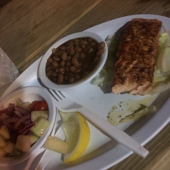 Pirates Pub & Grub - Salmon with sides - American Near Me - Madeira Beach, Florida Pirates Pub & Grub - Salmon with sides - American Near Me - Madeira Beach, Florida