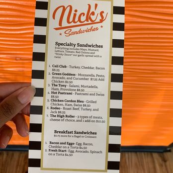 Nick's Sandwiches - Specialty sandwiches - Sandwiches Near Me - Pittsburg, California Nick's Sandwiches - Specialty sandwiches - Sandwiches Near Me - Pittsburg, California