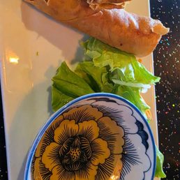Springrolls and dipping sauce. YUMMY Springrolls and dipping sauce. YUMMY