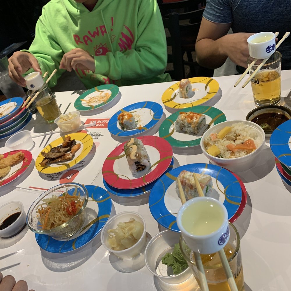 Bento Revolving Sushi - Almost empty plates - Sushi Bars Near Me - Fair Oaks, California