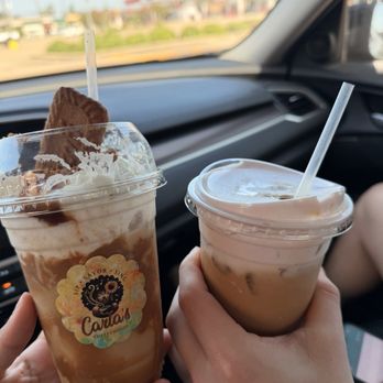 Carla's Coffee House - Biscoff Cookie and Strawberry shortcake - Coffee & Tea Near Me - Houston, Texas