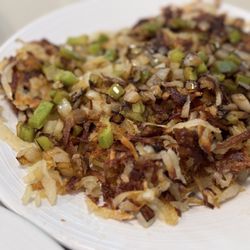 Cozy Corner Restaurant & Pancake House - Home Cut Hash Browns (added peppers and onions)