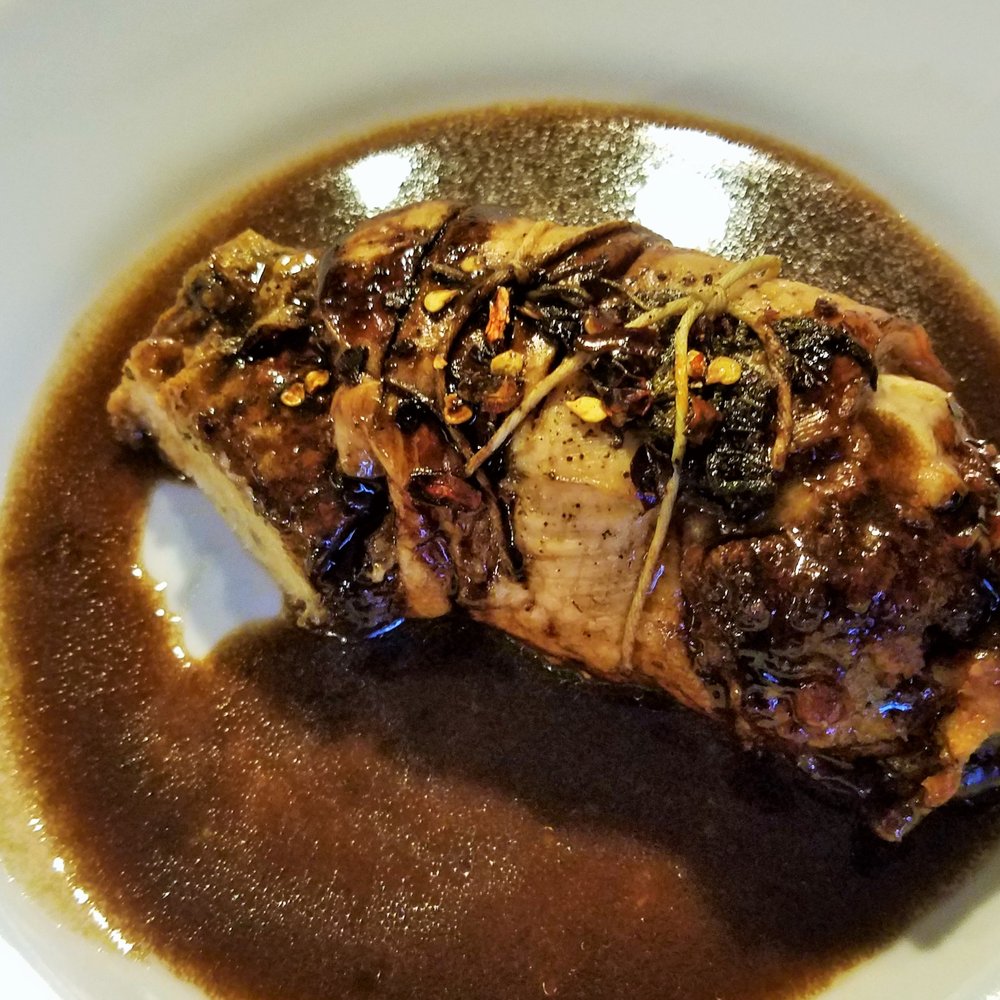 Trattoria da Alfredo e Ada - Chicken roll with mushrooms. Breast meat was moist and tender. - Italian Near Me - Rome, RM Trattoria da Alfredo e Ada - Chicken roll with mushrooms. Breast meat was moist and tender. - Italian Near Me - Rome, RM