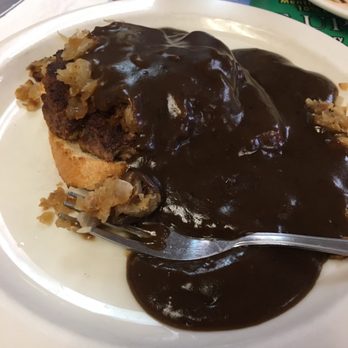 Dink's Pit Bar-B-Que - Burger an gravy the special - Barbeque Near Me - Bartlesville, Oklahoma