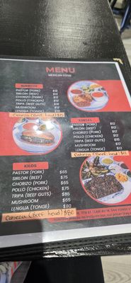 Menu photo 3 Taqueria El Pastorcito Toronto, ON