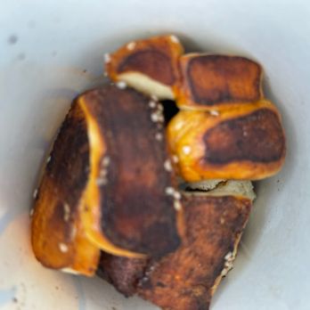 Auntie Anne's - They said this is perfectly normal for how they cook their pretezels. - Pretzels Near Me - Kansas City, Kansas Auntie Anne's - They said this is perfectly normal for how they cook their pretezels. - Pretzels Near Me - Kansas City, Kansas