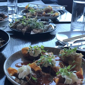 Juju - beef wontons, mushroom dumplings - Tapas/Small Plates Near Me - Durham, North Carolina Juju - beef wontons, mushroom dumplings - Tapas/Small Plates Near Me - Durham, North Carolina