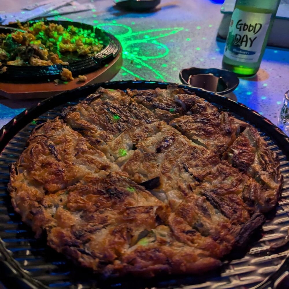Soju Blues - Seafood Scallion Pancake - Korean Near Me - Houston, Texas