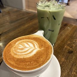 Latte and matcha Latte and matcha