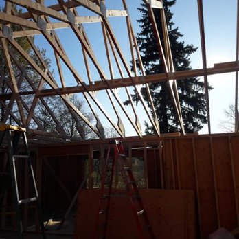 MRH Construction - a view of the roof of a home under construction - General Contractors Near Me