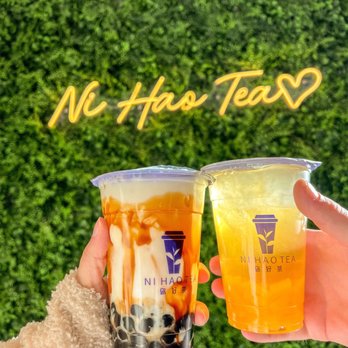 Ni Hao Tea - Drinks and greenery wall - Bubble Tea Near Me - Tucson, Arizona Ni Hao Tea - Drinks and greenery wall - Bubble Tea Near Me - Tucson, Arizona